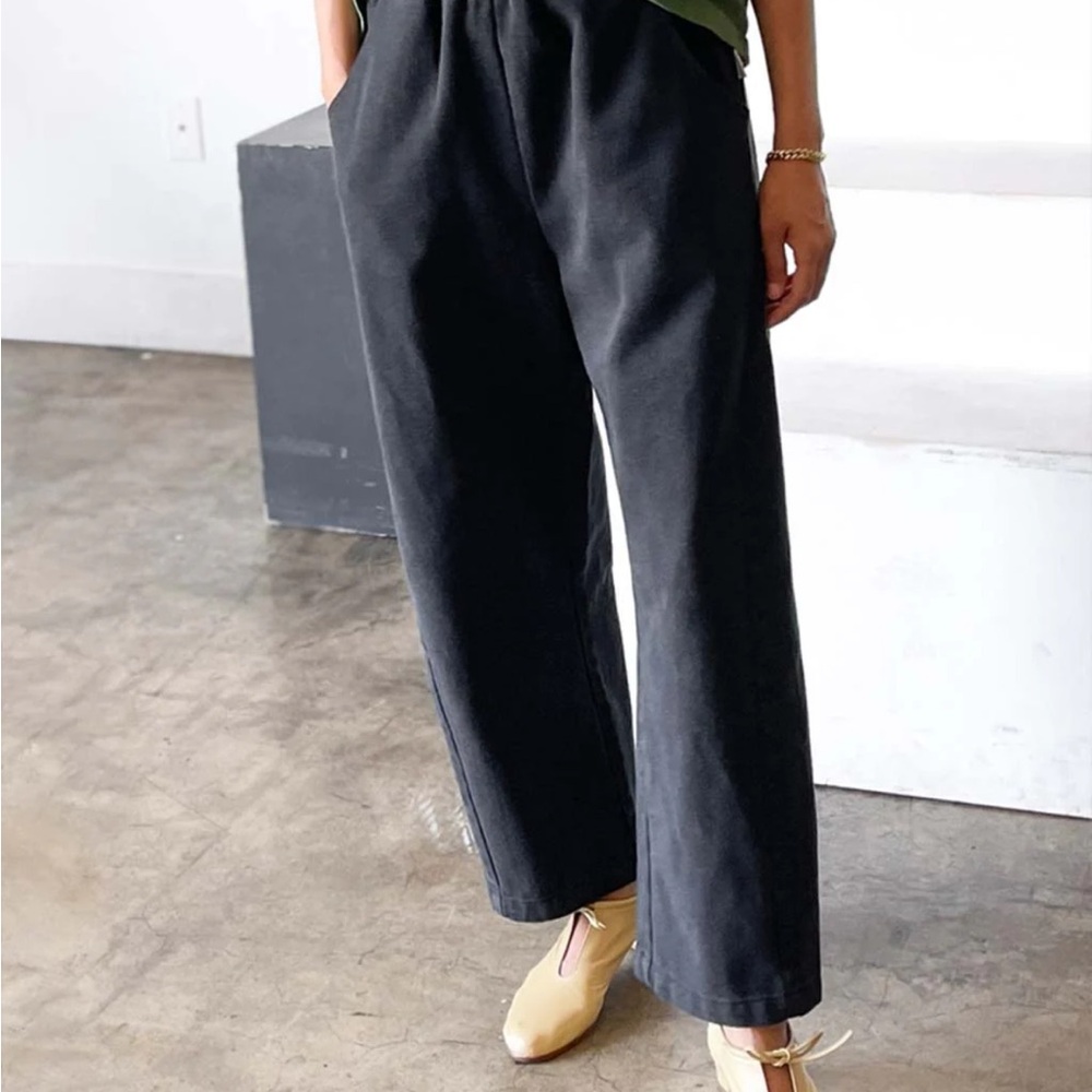 Le Bon Shoppe ARC PANTS - BLACK CANVAS  Black Wide-Leg Pants